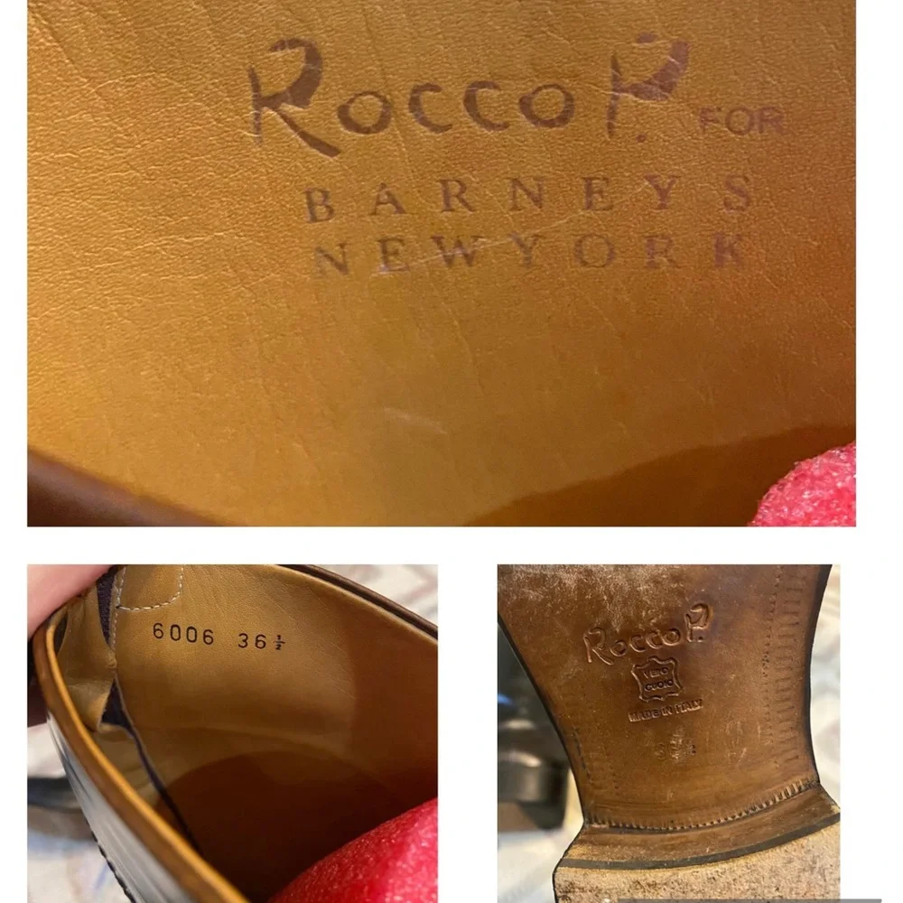 Rocco P Barney’s Tall Western Riding Knee Boots Flat Leather 36.5 Leather - Picture 10 of 13